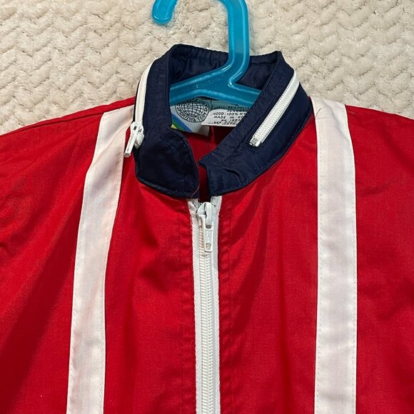 Vintage Members Only Red Kids Nautical Zip Up Vest Size Small Retro Preppy - Picture 5 of 7